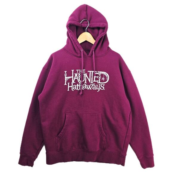 Nickelodeon Other - The Haunted Hathaways TV Show Promo Hoodie Adult Large Red Nickelodeon Y2K Rare